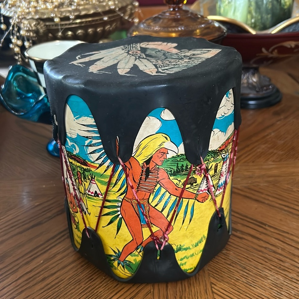 Vintage Drum American Indian Grand Canyon Arizona Toy